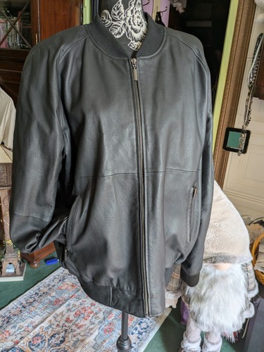 Klassische herren lederjacke - herren, /