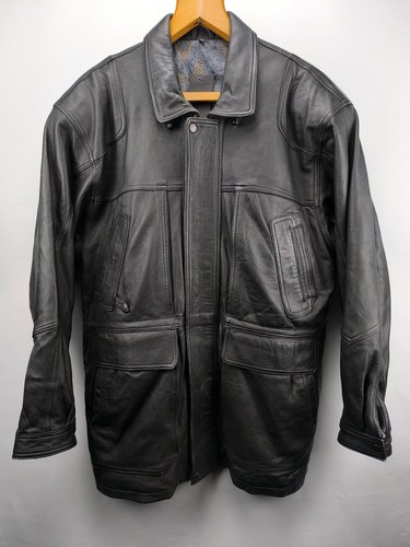 Herren lederjacke schwarz - herren, gr