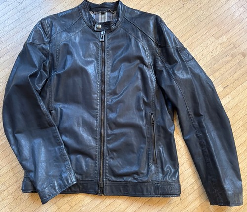 Belstaff lederjacke schwarz - lederjacke,,