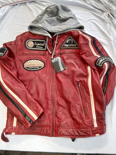 Lederjacke herren biker mit - lederjacke,