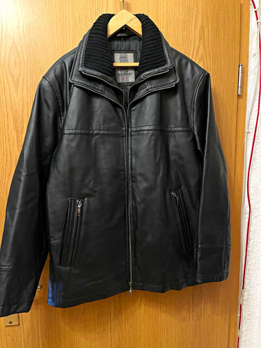 Herren lederjacke schwarz - herren,