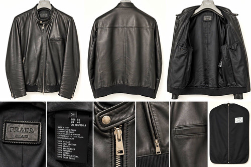 Prada milano herren - milano, lederjacke