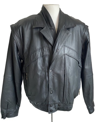 Herren lederjacke weste - herren, lederjacke/weste