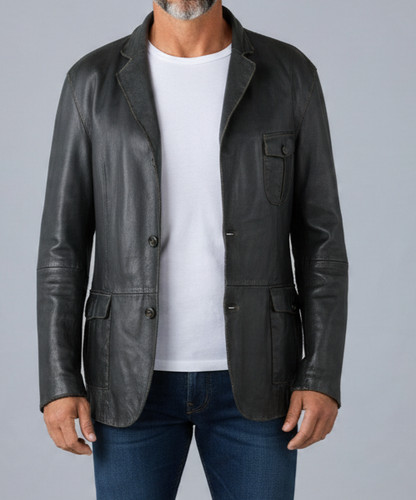 Theo lederjacke blazer sakko - theo,