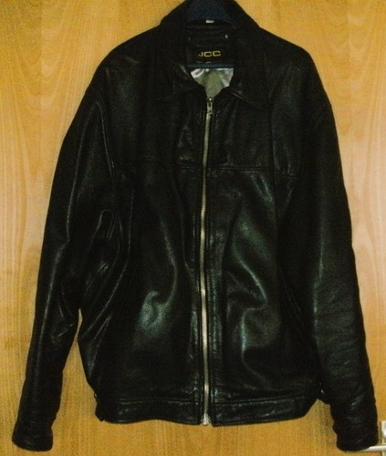 Herren lederjacke schwarz - herren, gr