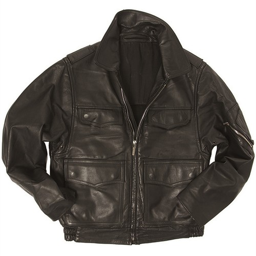 Original polizei lederjacke - original,