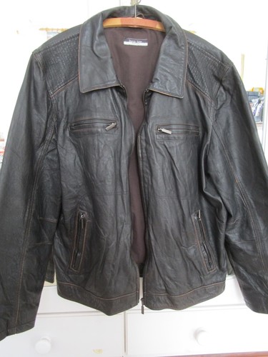 Schwarze herren lederjacke - lederjacke,